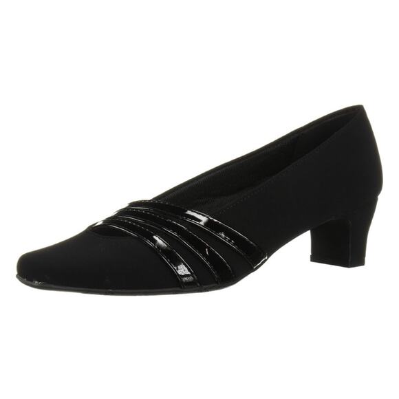 NIB Easy Street Entice Dress Shoe Square Toe Pump Black Size 6 - Picture 1 of 9